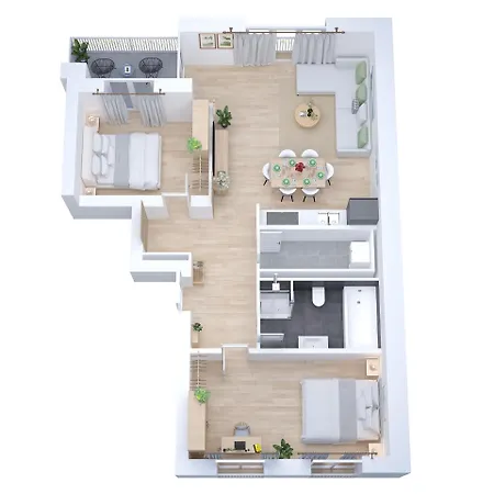 Apartment Premium-apartment Mit Balkon - Perfekt Fuer Familien, Gruppen Und Geschaeftsreisende - Zaya Leipzig